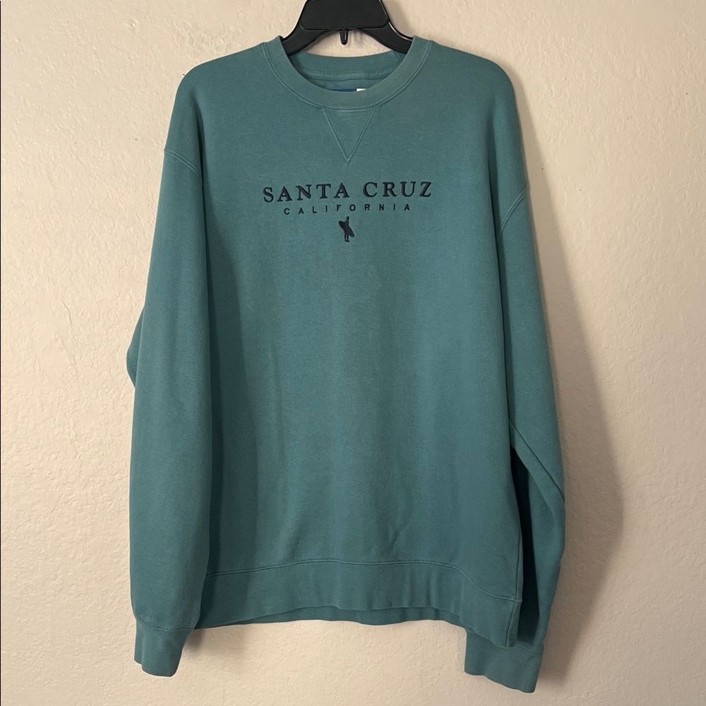 Like New! Big Cotton Crewneck Sweatshirt Teal in Size XL